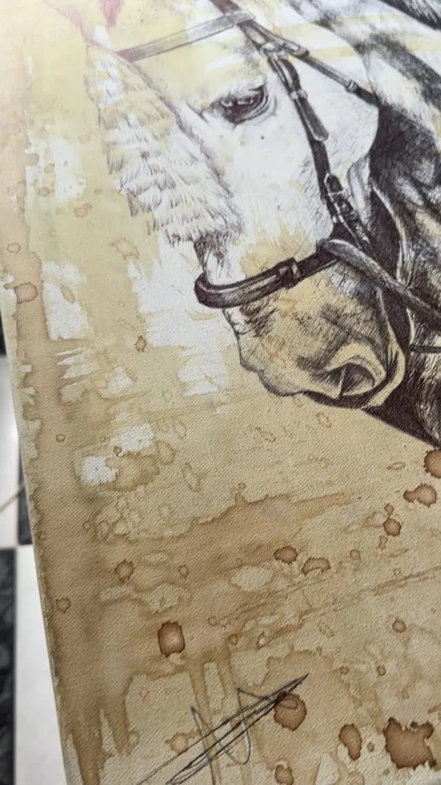 Ilustración de un caballo en el estudio — Clandestine Art Studio Marmolejo