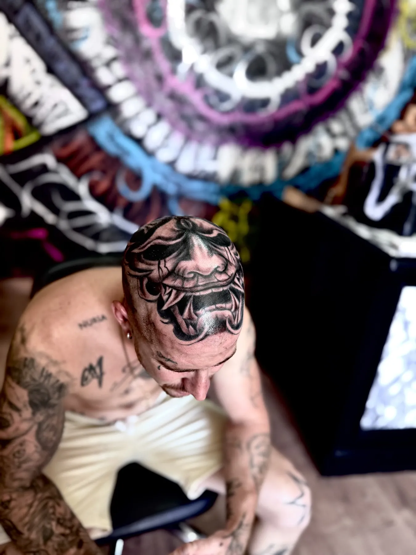 Blackwork en la cabeza — Clandestine Art Studio Marmolejo